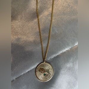 Taurus Necklace in Gold Tone